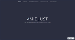 Desktop Screenshot of amiejust.com